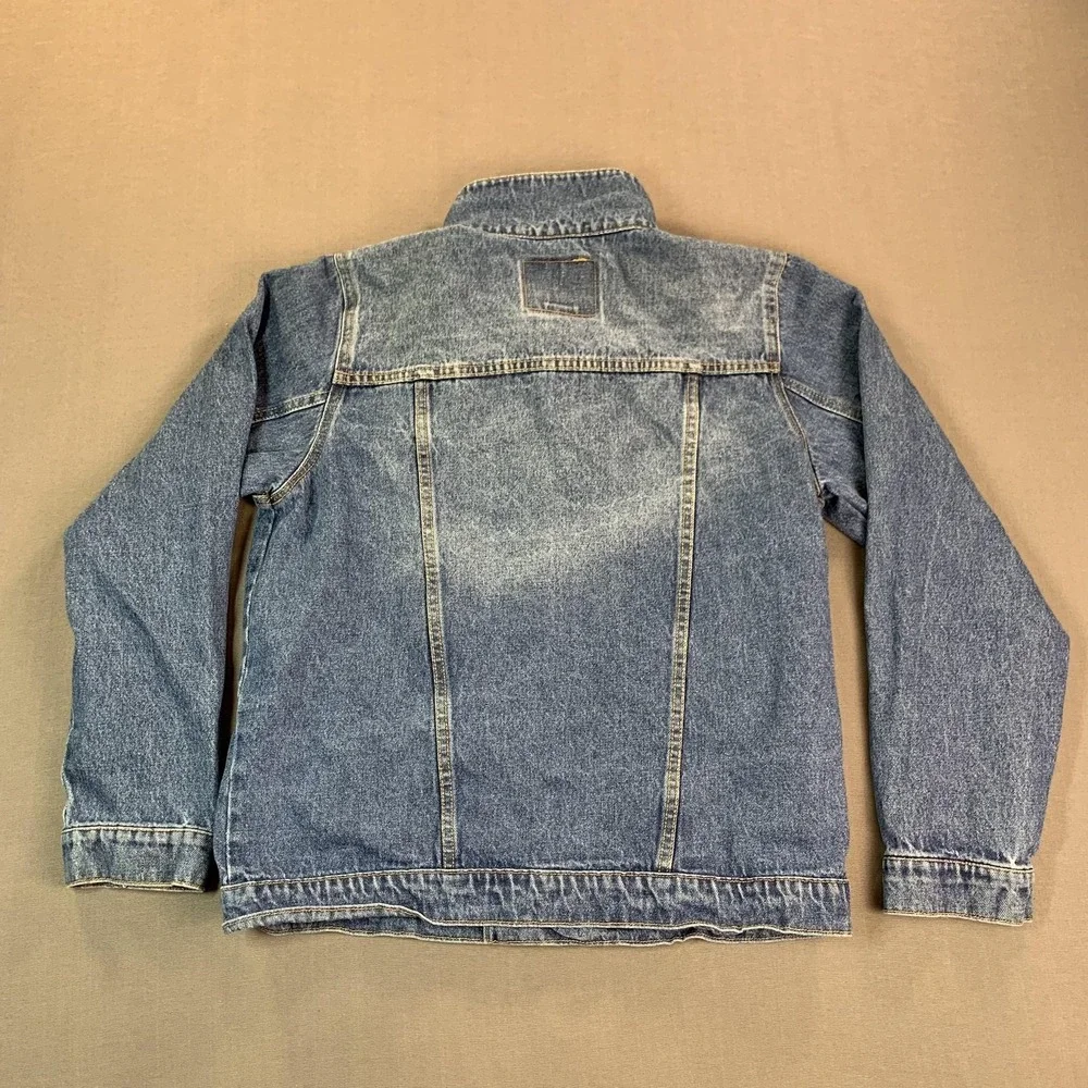 Levi's Jacket Youth XL Blue‎ Jean Denim Trucker Button Front Pockets 13-15 Yrs